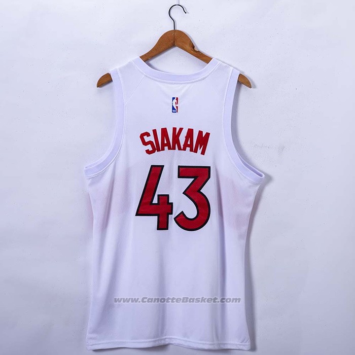 Maglia Toronto Raptors Pascal Siakam #43 Association 2020-21 Bianco
